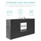 Best Choice Products 4in Thick Folding Portable Gray Mattress Topper w/ Carry Case, Washable Cover